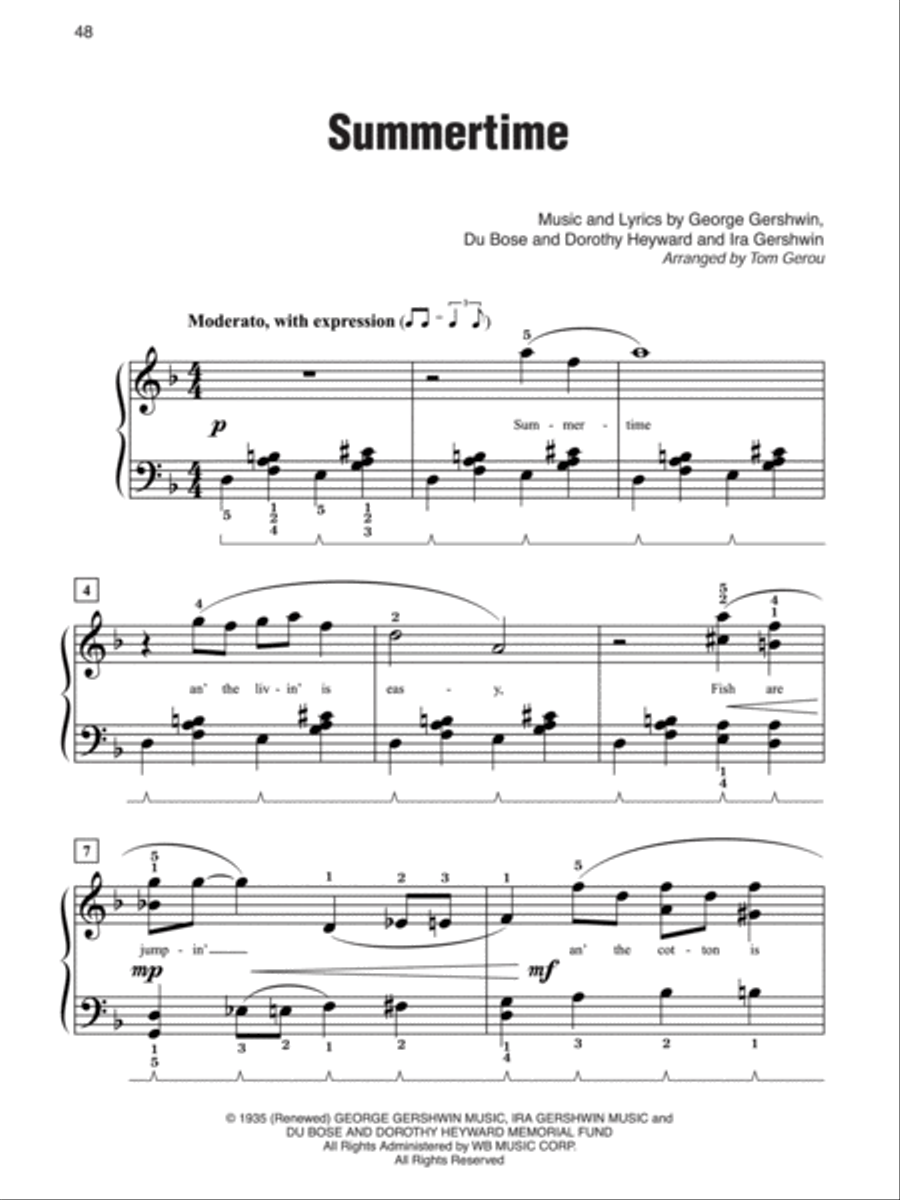 Simply Gershwin Easy Piano scores gallery preview page 3