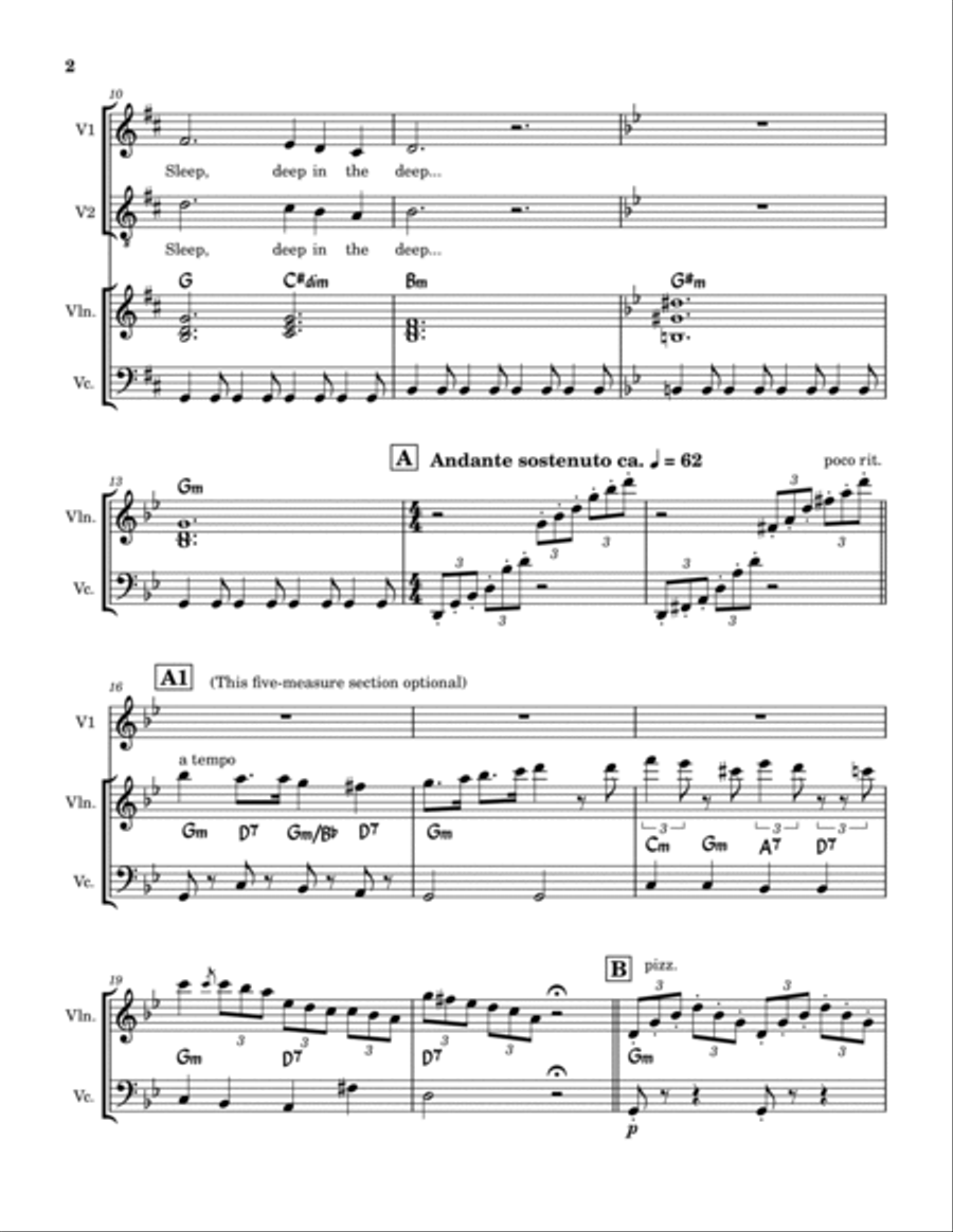 In The Cage Piano, Vocal, Guitar scores gallery preview page 2