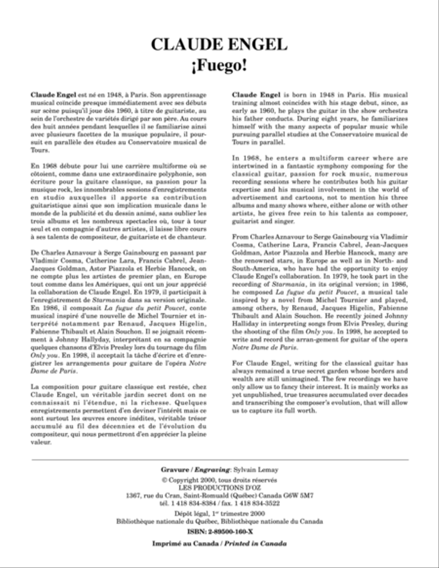 ¡Fuego! Classical Guitar scores gallery preview page 1