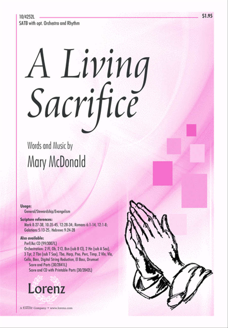 A Living Sacrifice A Living Sacrifice 4-Part scores gallery preview page 1