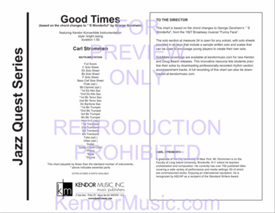 Good Times Jazz Ensemble scores gallery preview page 2