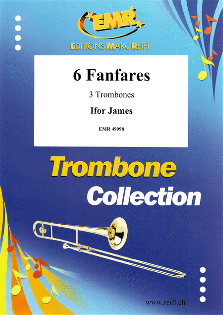 6 Fanfares Trombone Trio scores gallery preview page 1
