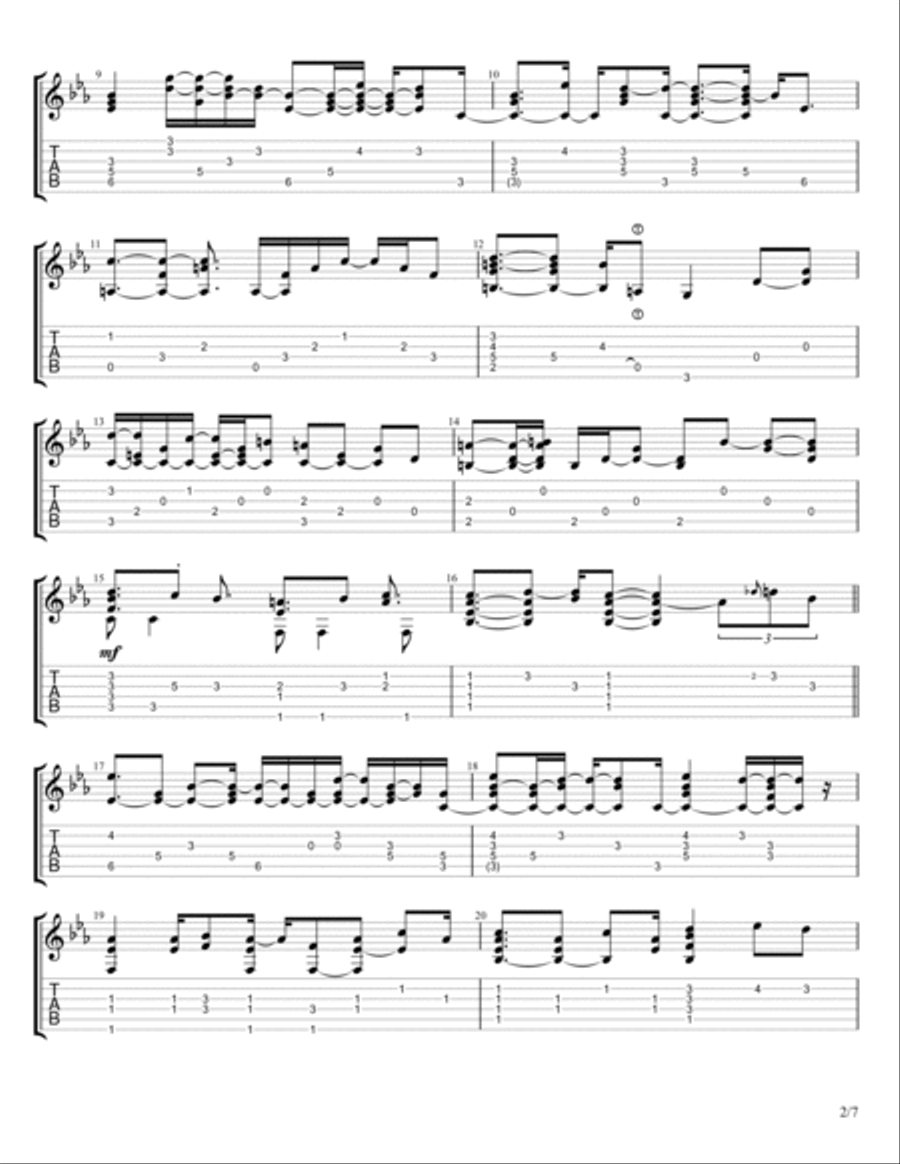 Overjoyed Electric Guitar scores gallery preview page 2