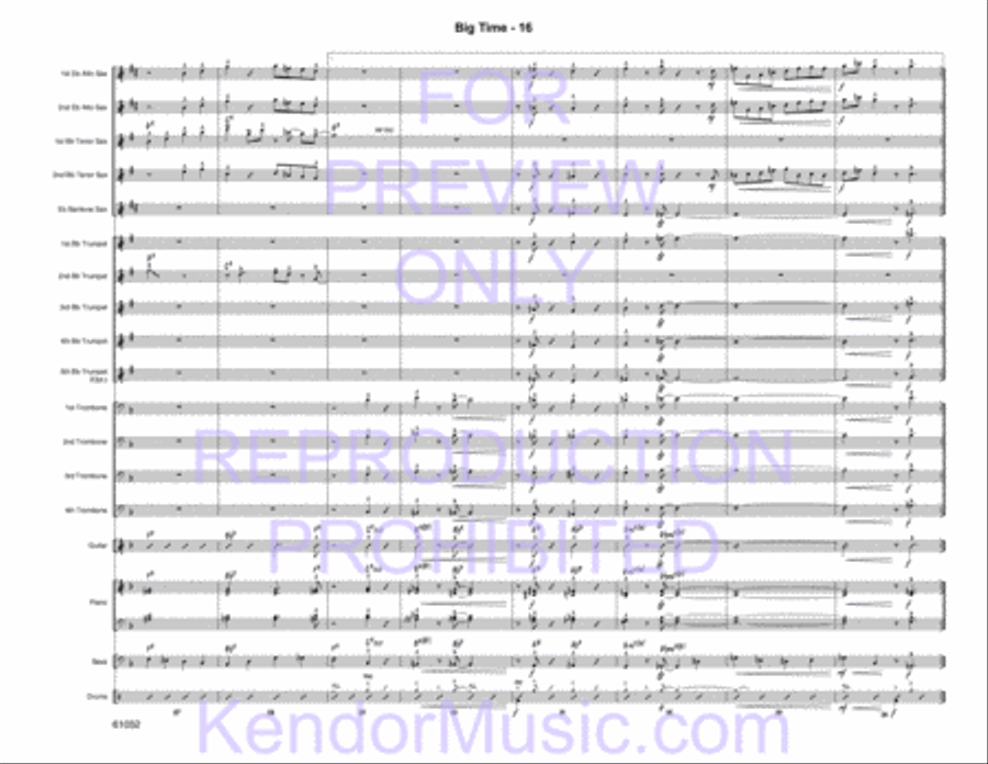 Big Time Jazz Ensemble scores gallery preview page 18
