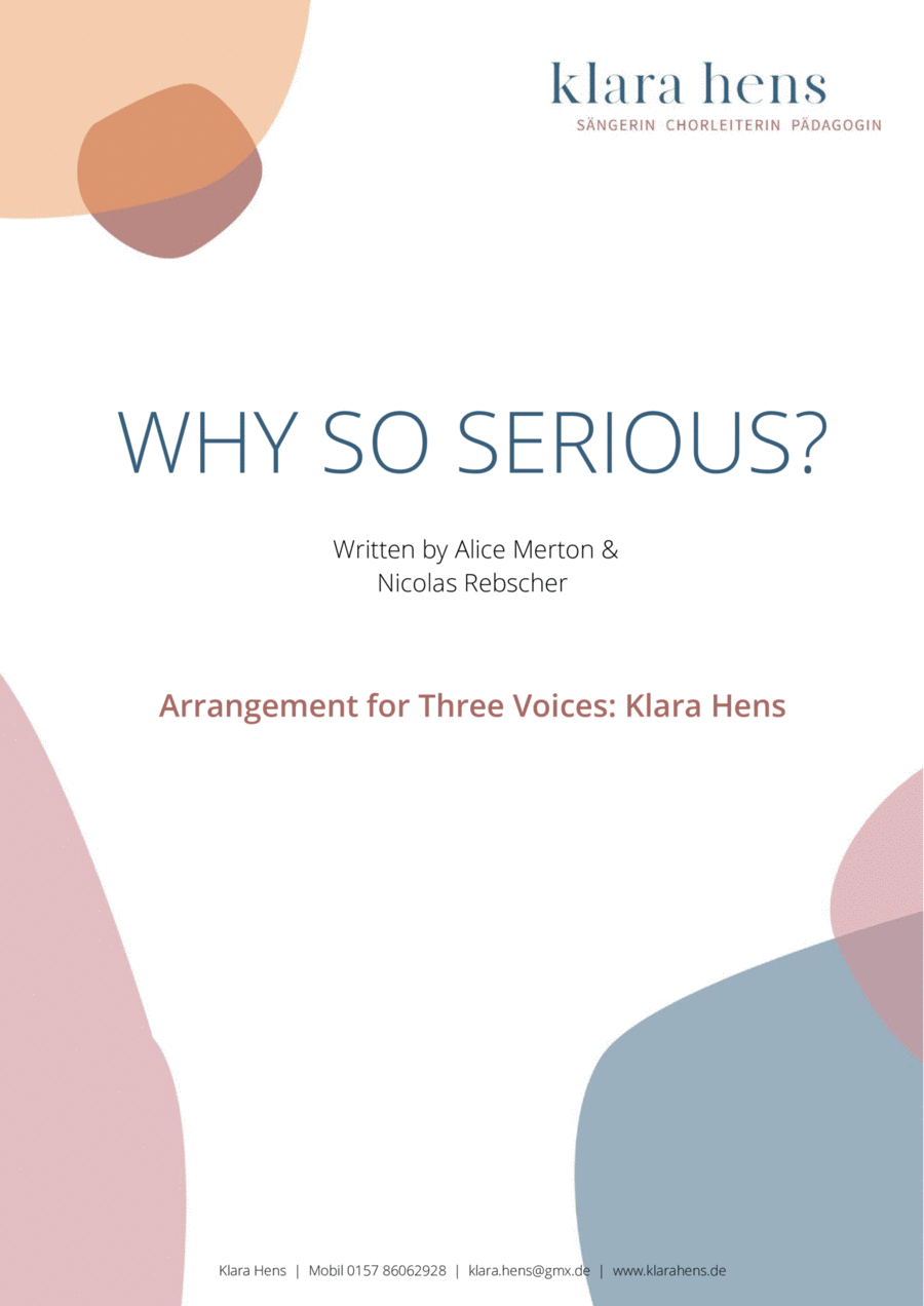 Why So Serious 3-Part scores gallery preview page 1
