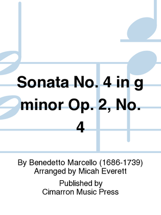 Book cover for Sonata No. 4 in g minor Op. 2, No. 4