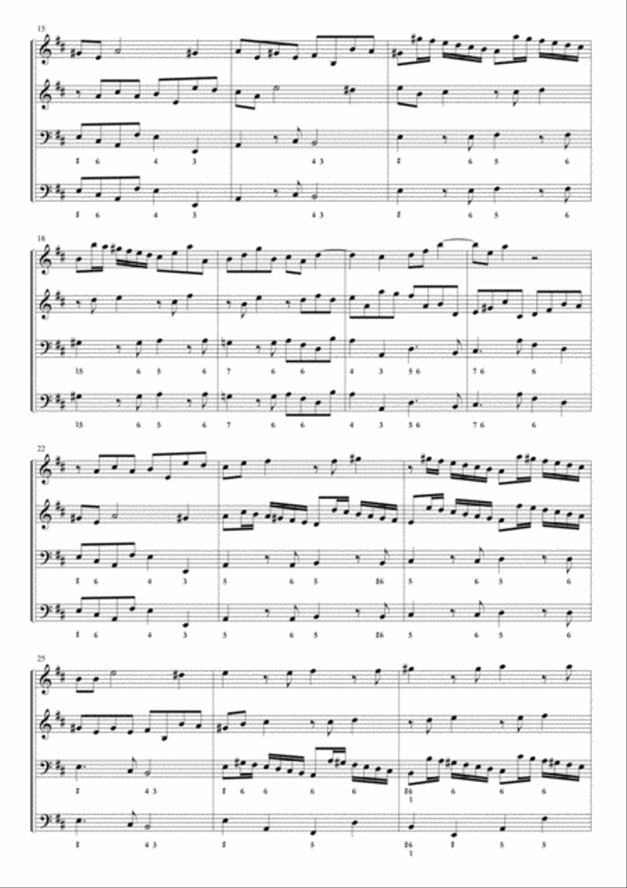 Corelli, Sonata op.1 n.3 in A major Small Ensemble scores gallery preview page 4