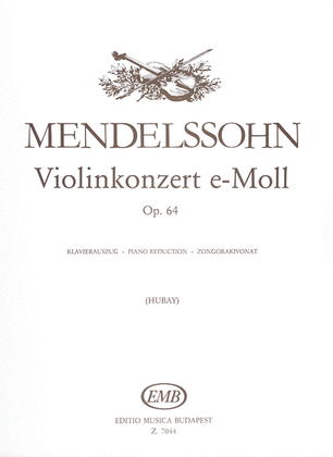 Book cover for Konzert Für Violine Und Orchester Op. 64