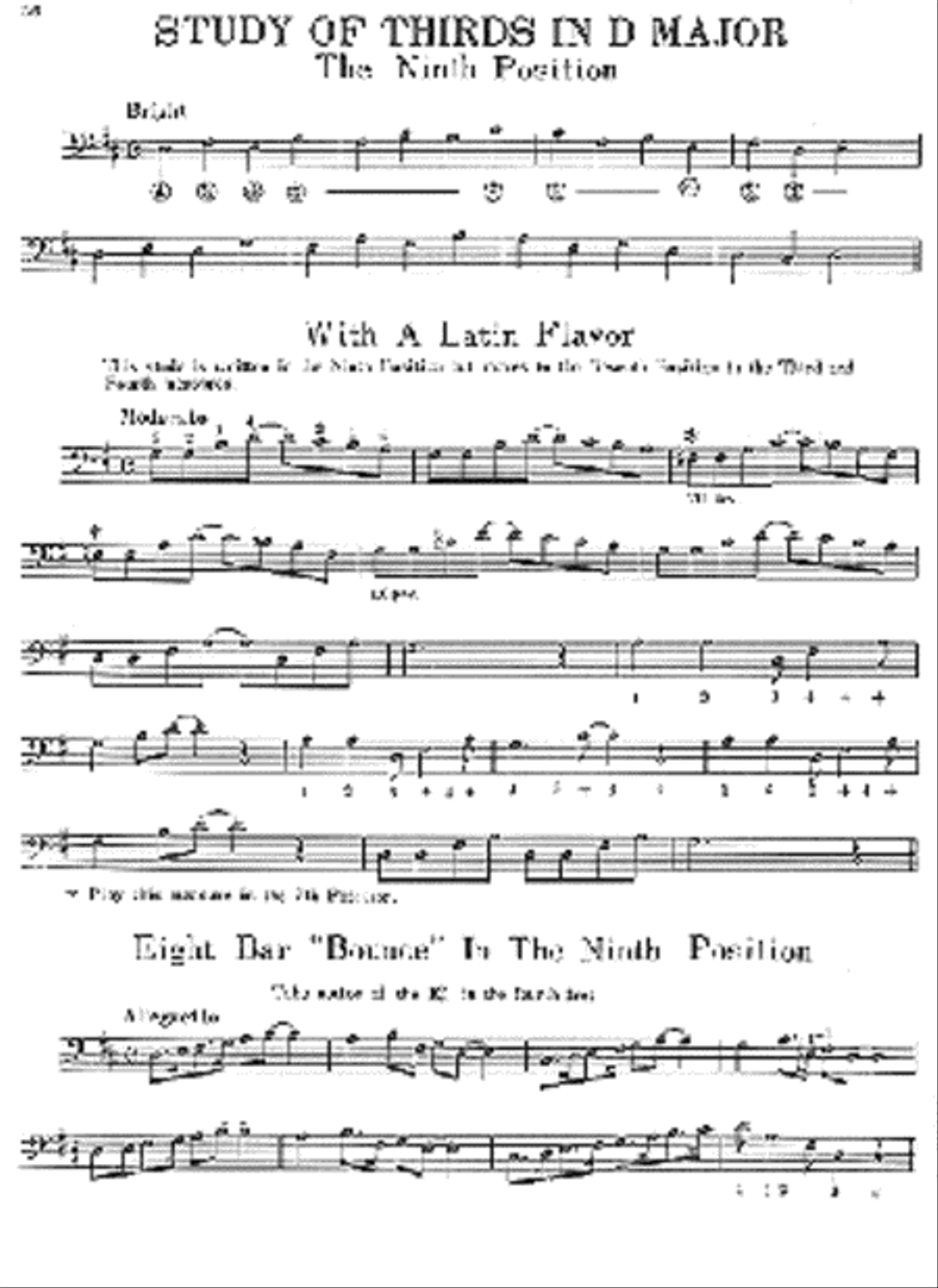 Electric Bass Position Studies Classical Guitar scores gallery preview page 4