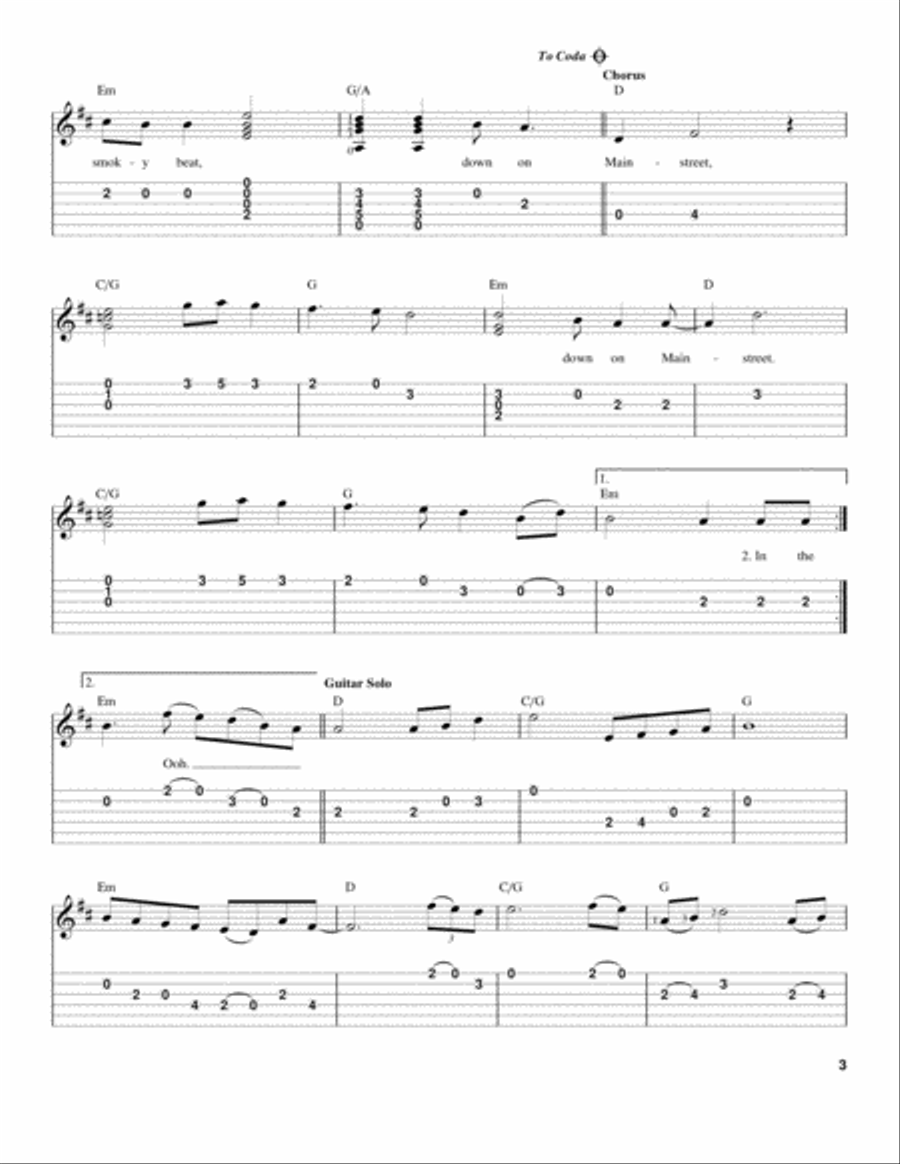 Mainstreet Mainstreet Acoustic Guitar scores gallery preview page 3