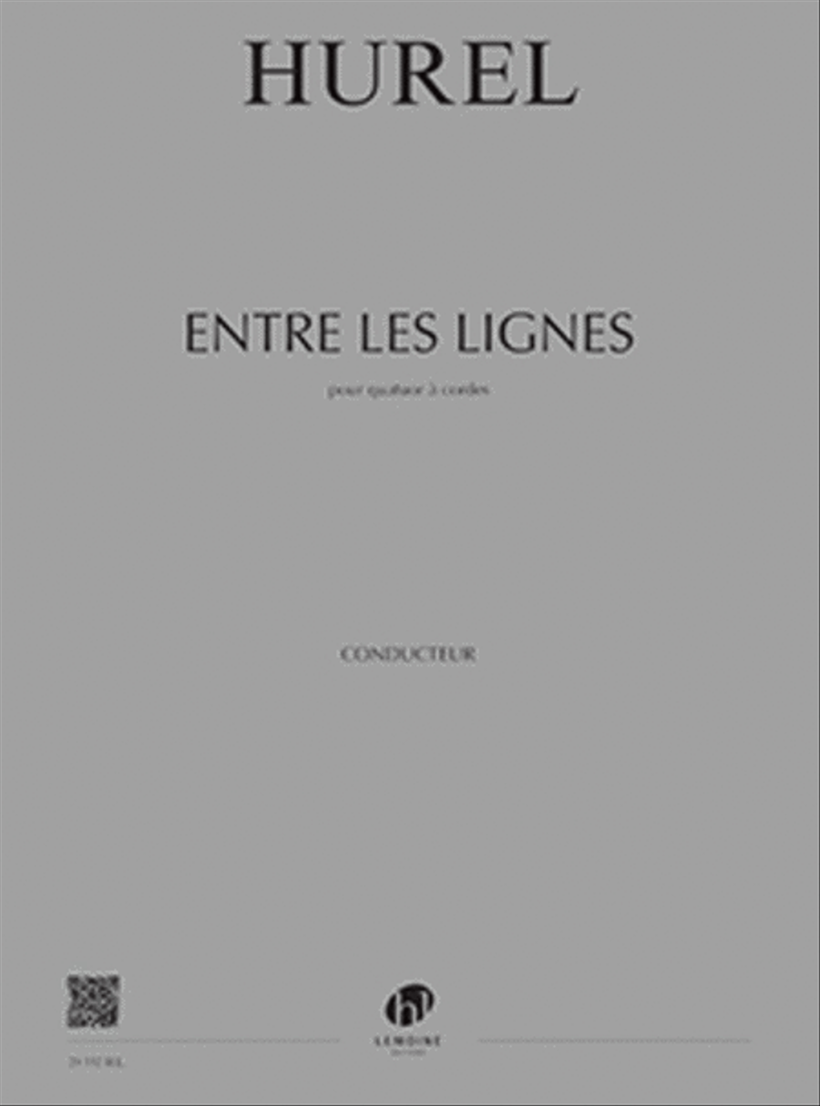 Entre les lignes - Quatuor No. 1 String Quartet scores gallery preview page 1