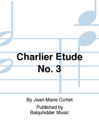 Book cover for Charlier Etude No. 3