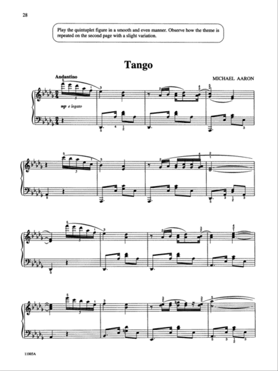 Michael Aaron Piano Course Lessons Grade 5 Piano Method scores gallery preview page 4