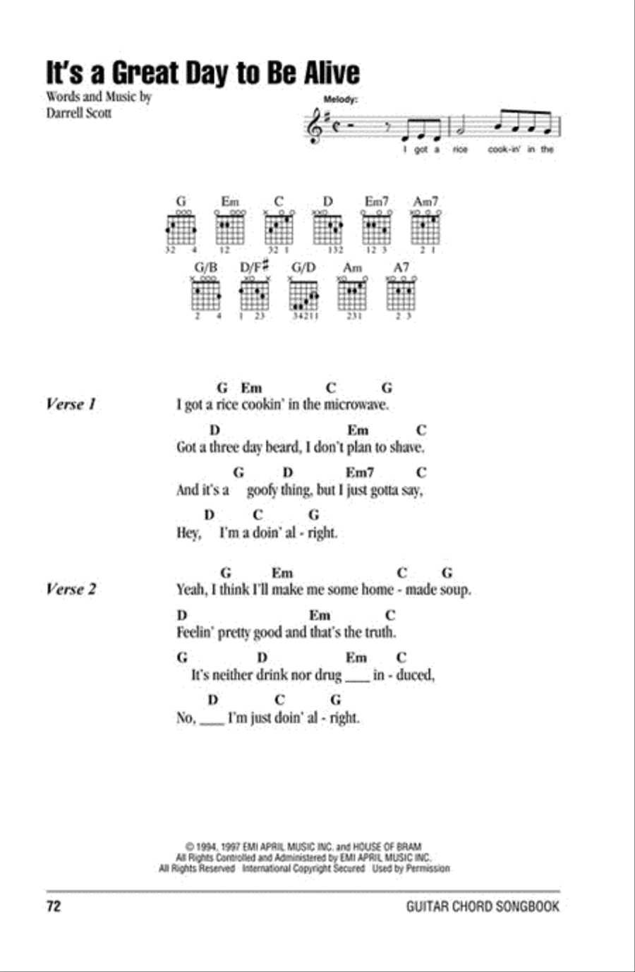 Country Hits - Guitar Chord Songbook Electric Guitar scores gallery preview page 6