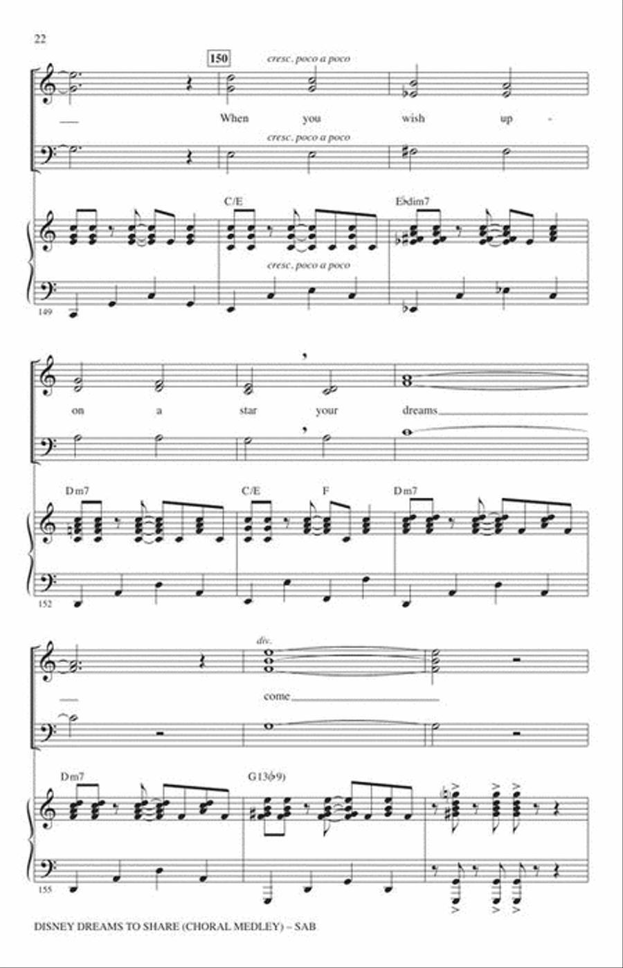 Disney Dreams to Share 3-Part scores gallery preview page 7