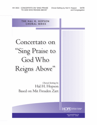 Book cover for Concertato on "Sing Praise to God Who Reigns Above"
