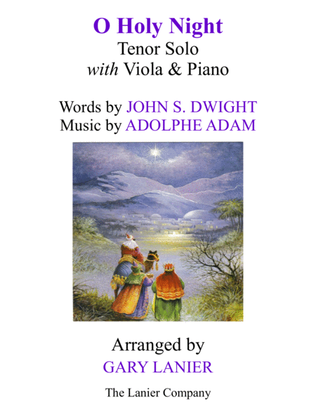 O HOLY NIGHT (Tenor Solo with Viola & Piano - Score & Parts included)
