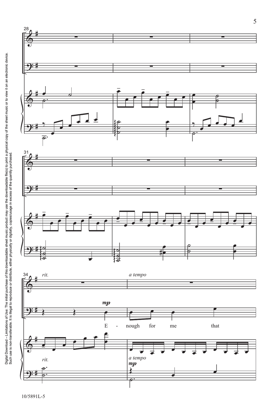 My Faith Has Found a Resting Place Choir scores gallery preview page 5