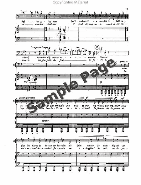 Cantata 6 Vocal Score