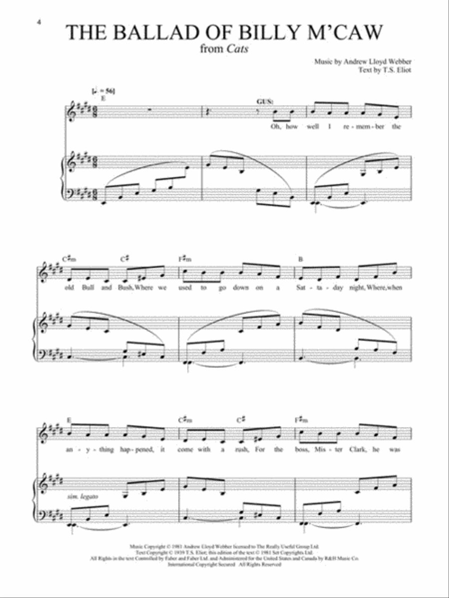Character Songs from Musical Theatre - Men's Edition Low Voice scores gallery preview page 4