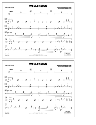 Book cover for Wellerman (arr. Paul Murtha) - Aux Percussion