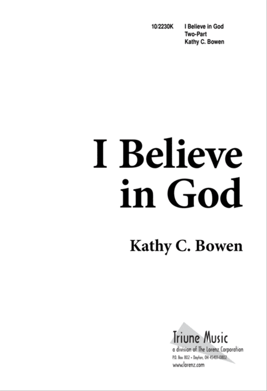 I Believe in God I Believe in God 2-Part scores gallery preview page 2