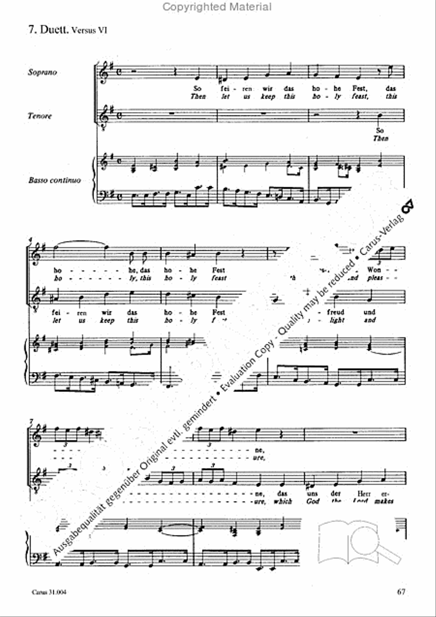 Christ lay in death's cold prison (Christ lag in Todesbanden) 4-Part scores gallery preview page 65