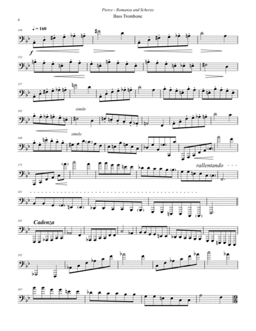 Romanza and Scherzo for solo Bass Trombone and Piano image number null