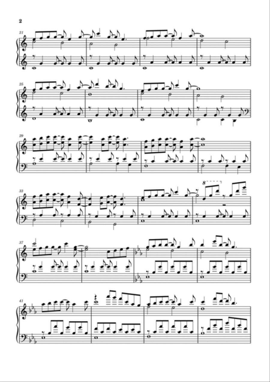 I'm Forrest... Forrest Gump Easy Piano scores gallery preview page 2