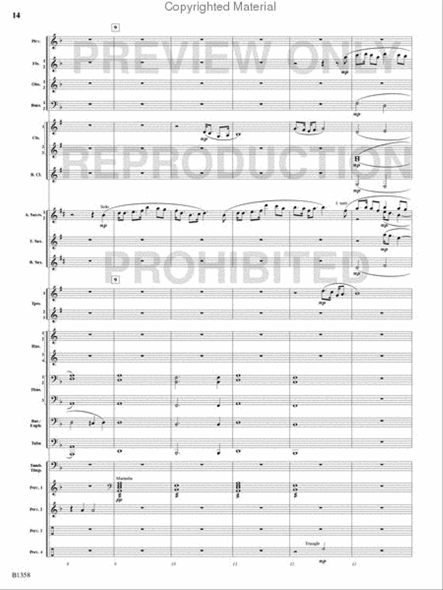 Three Celtic Dances Concert Band scores gallery preview page 13