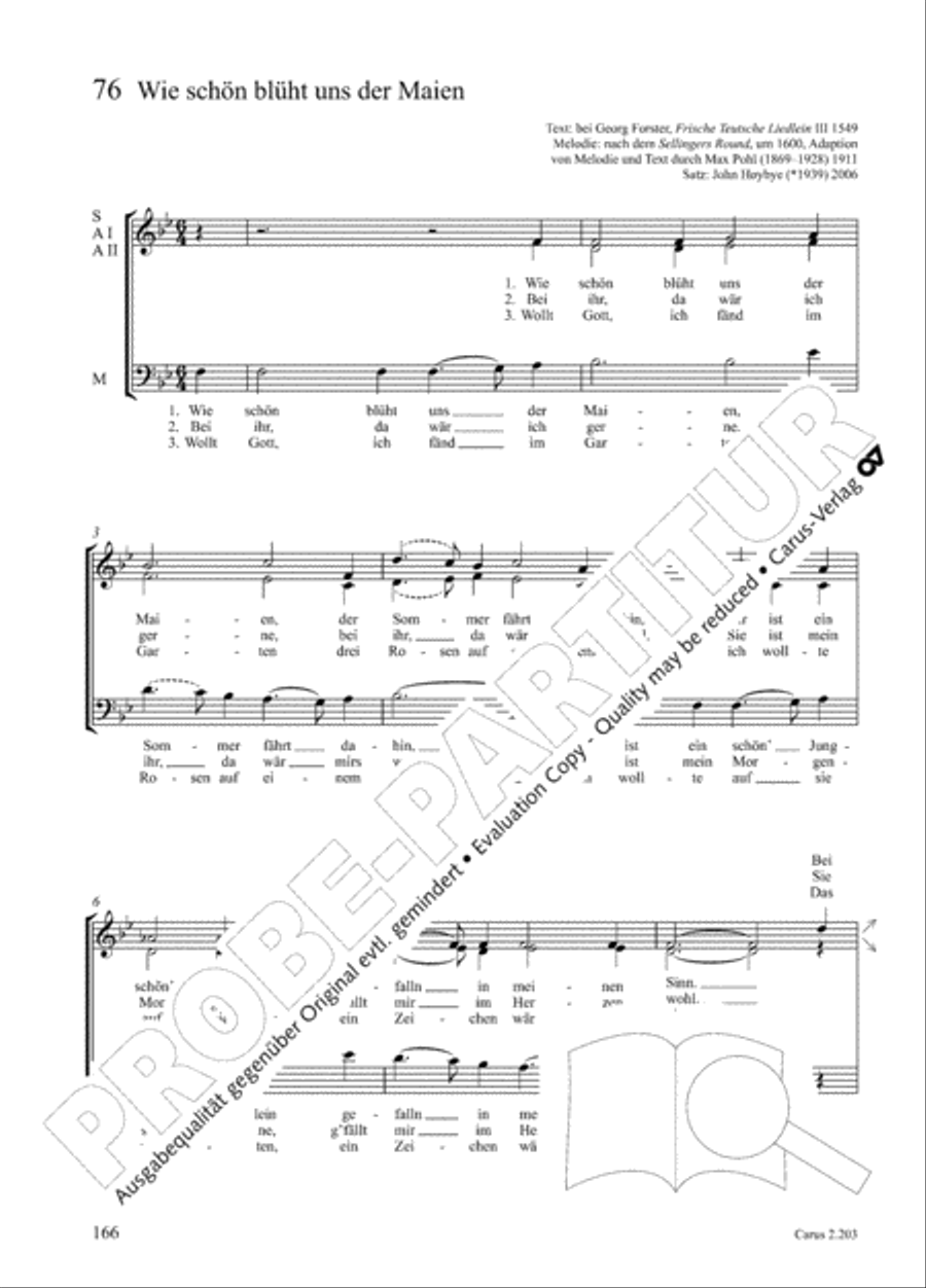 Loreley. Folk songs for choir (Loreley. Volkslieder fur Chor) Choir scores gallery preview page 169