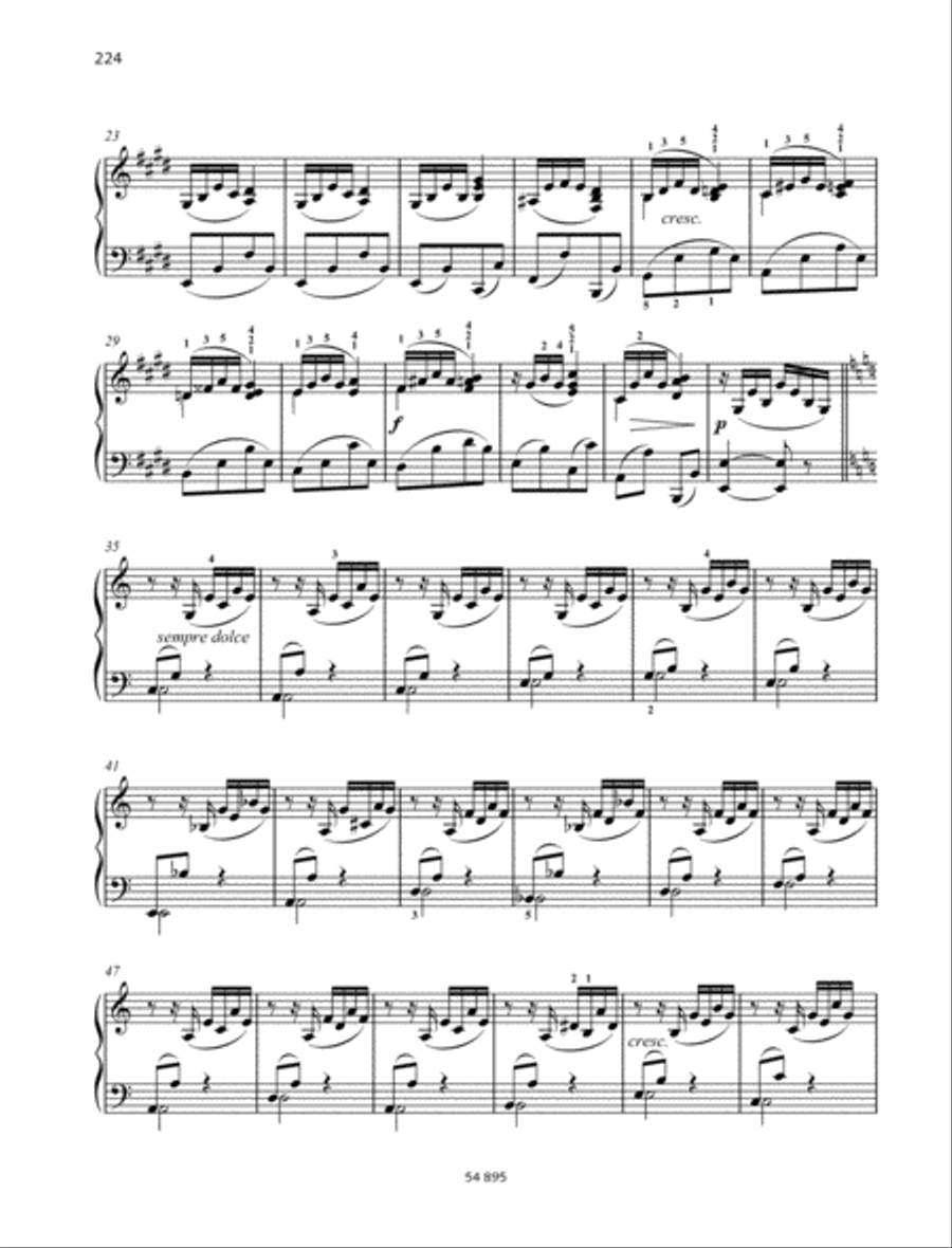 Berceuse Piano Duet scores gallery preview page 3