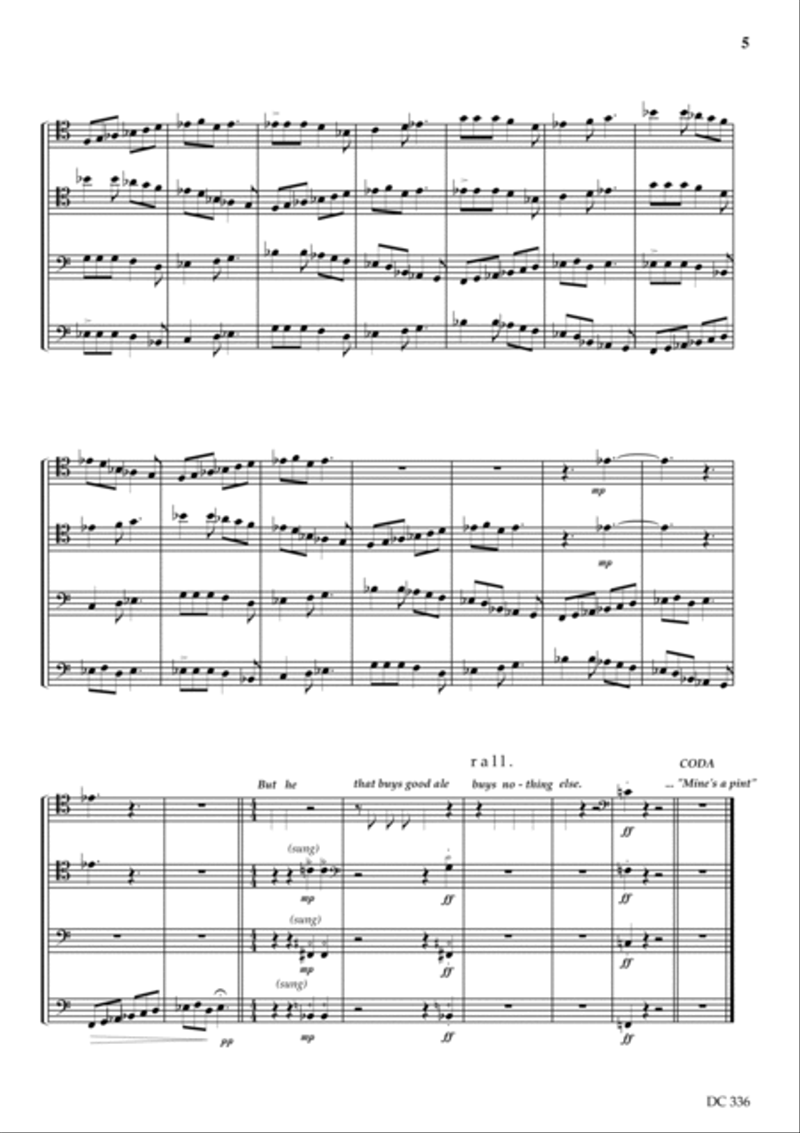 Ale and Arty [Tuba Quartet No.2] Tuba Quartet scores gallery preview page 4