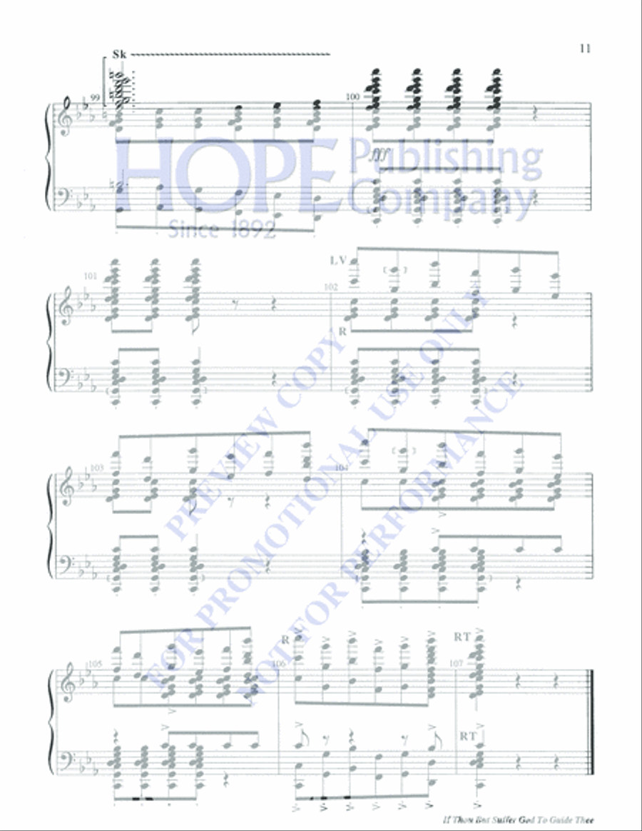 If Thou but Suffer God to Guide Thee 5-Octaves scores gallery preview page 11