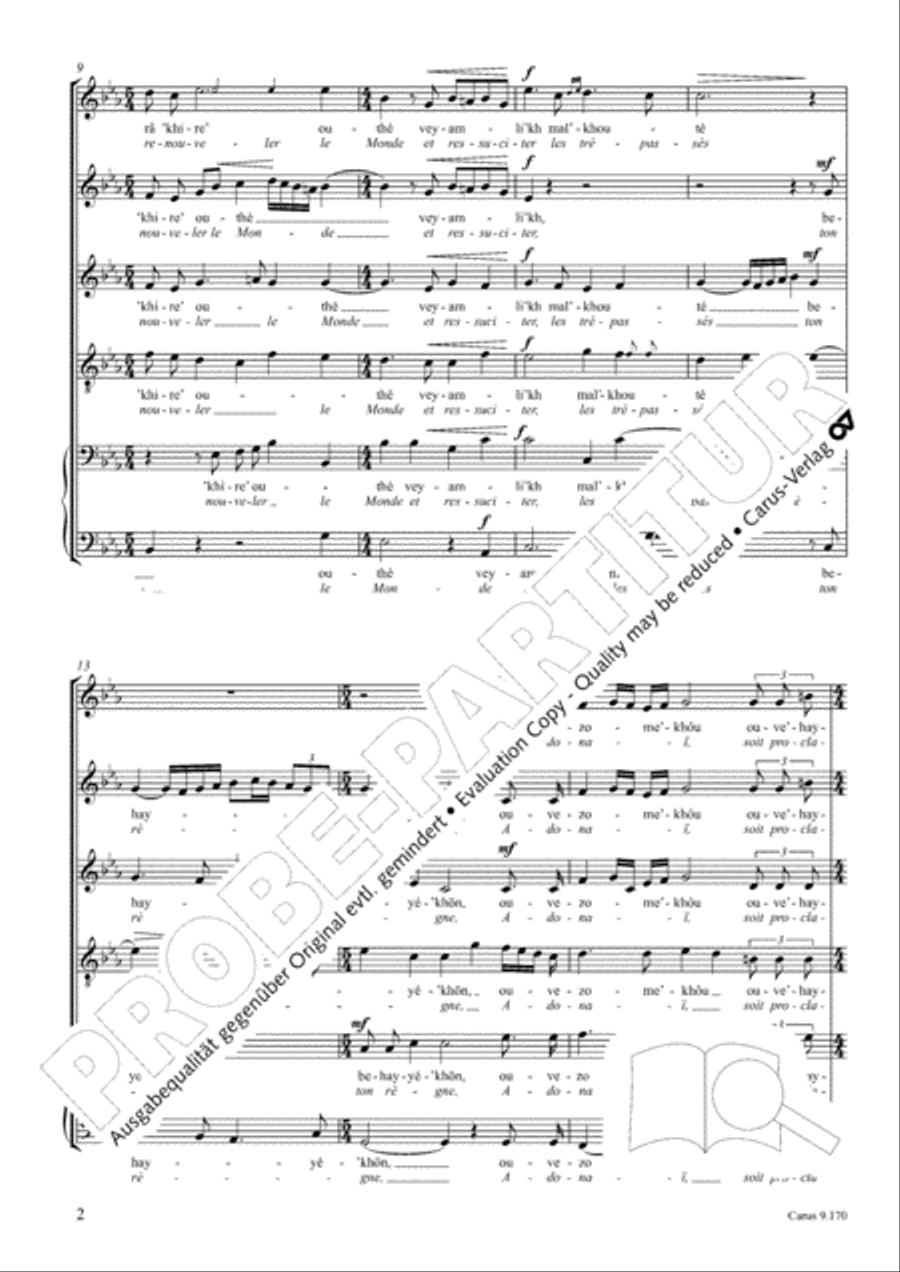 Ravel/Gottwald: Deux melodies hebraiques Score scores gallery preview page 3