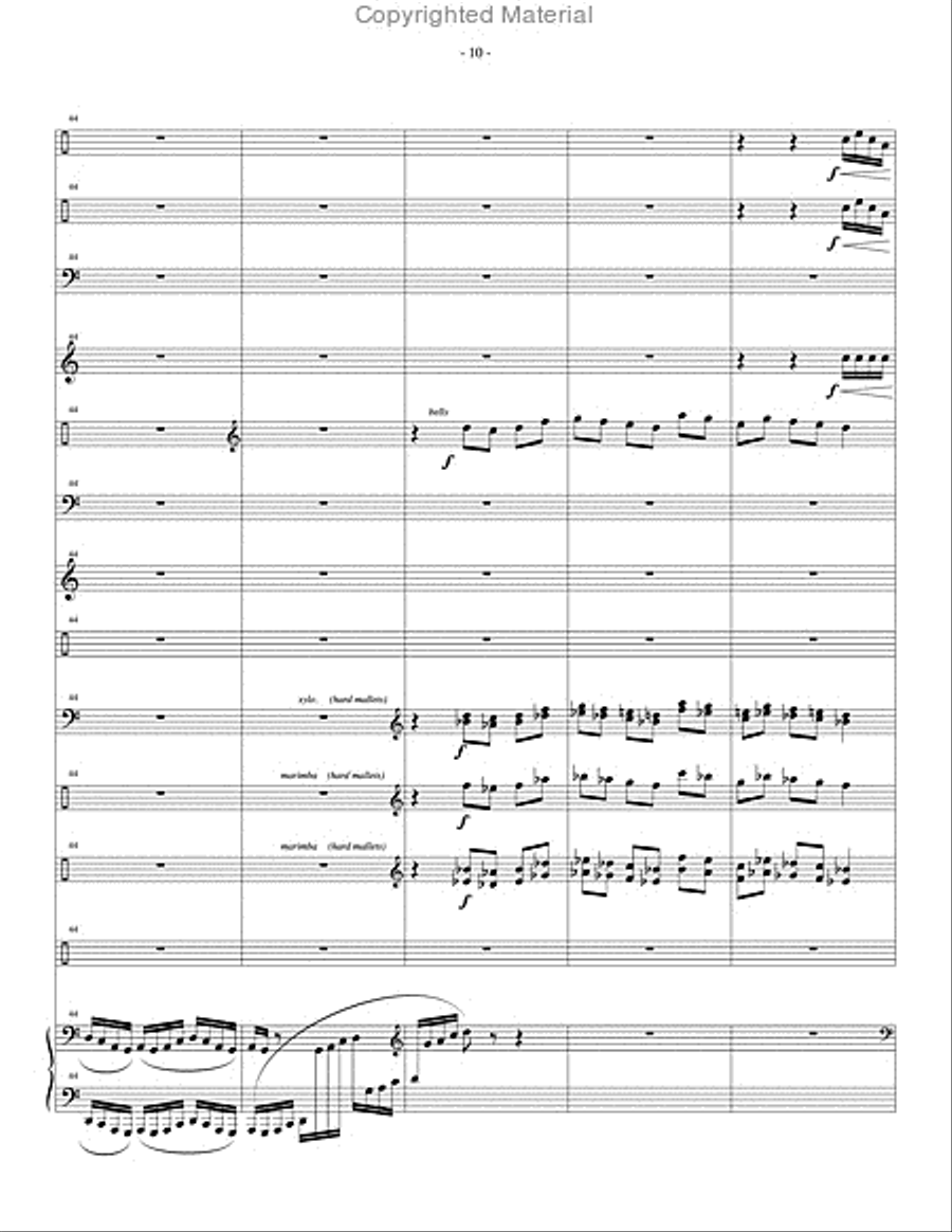 Paschal Dances Percussion Ensemble scores gallery preview page 11