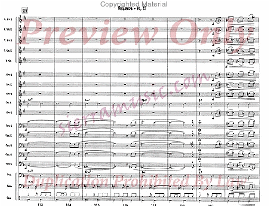 Pegasus Pegasus Jazz Ensemble scores gallery preview page 16