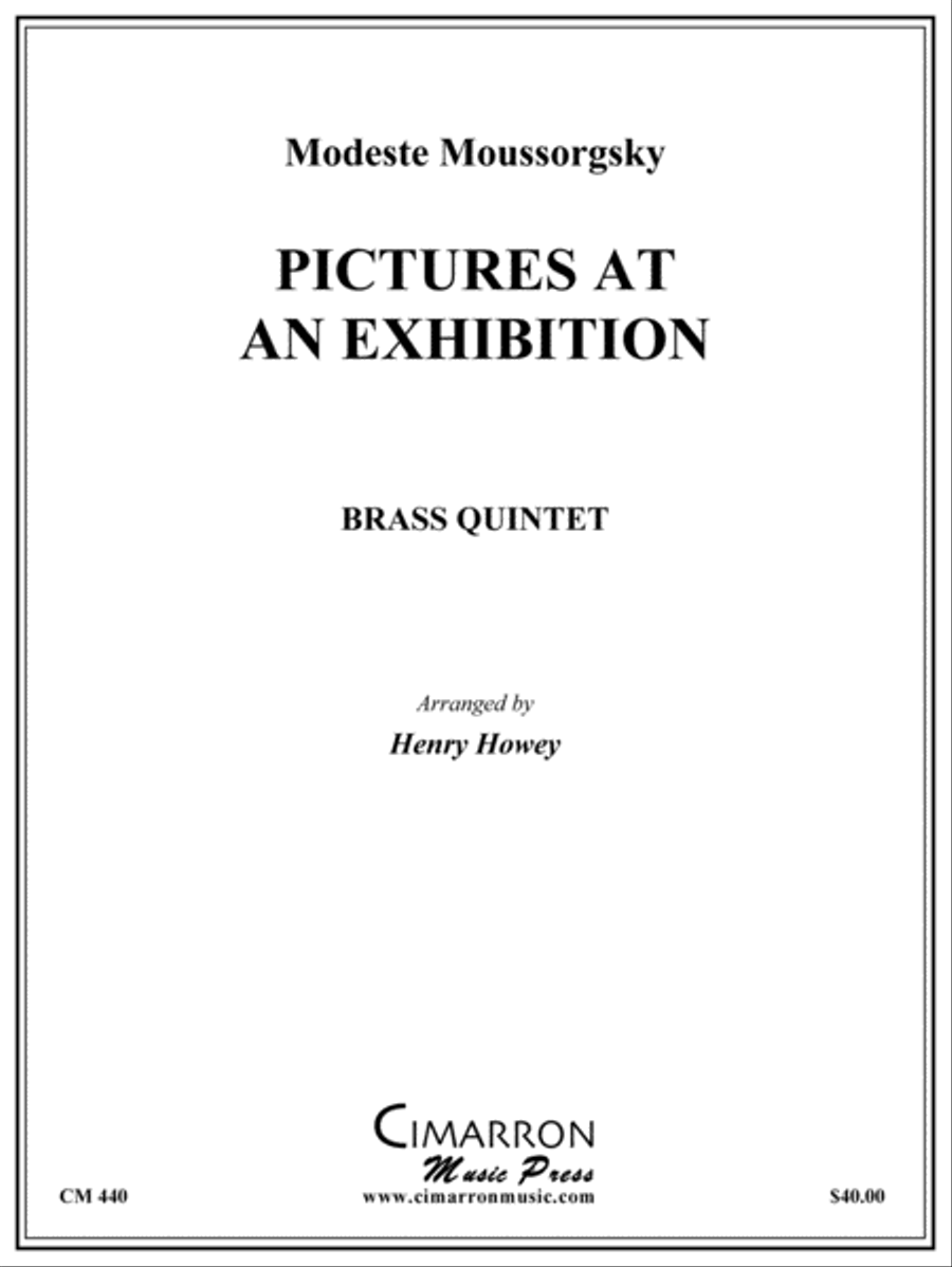 Pictures at an Exhibition Brass Quintet scores gallery preview page 1