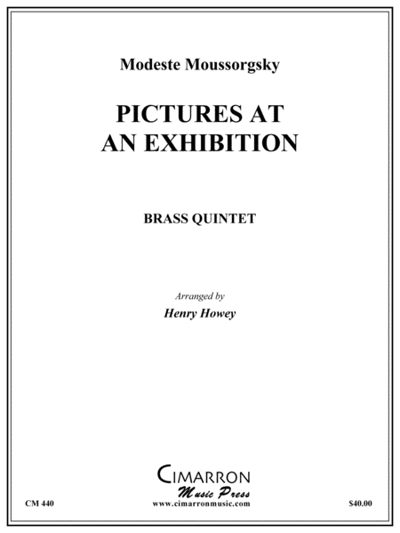 Pictures at an Exhibition by Modest Petrovich Mussorgsky Brass Quintet - Sheet Music
