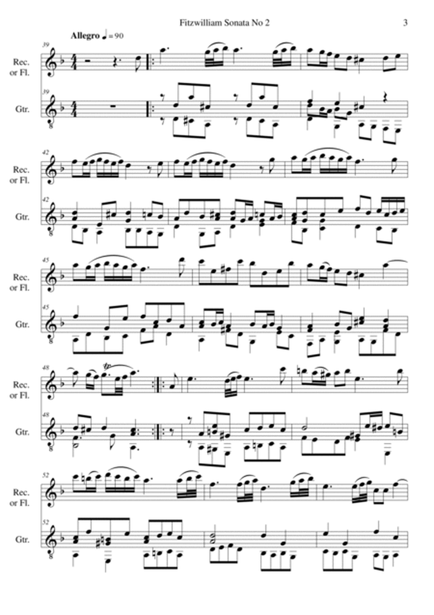 Fitzwilliam sonata for alto recorder or flute and guitar image number null