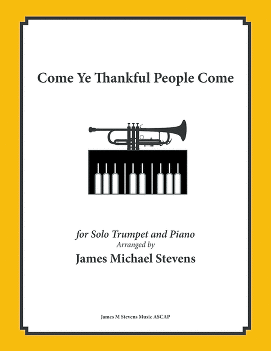 Come Ye Thankful People Come - Trumpet & Piano image number null