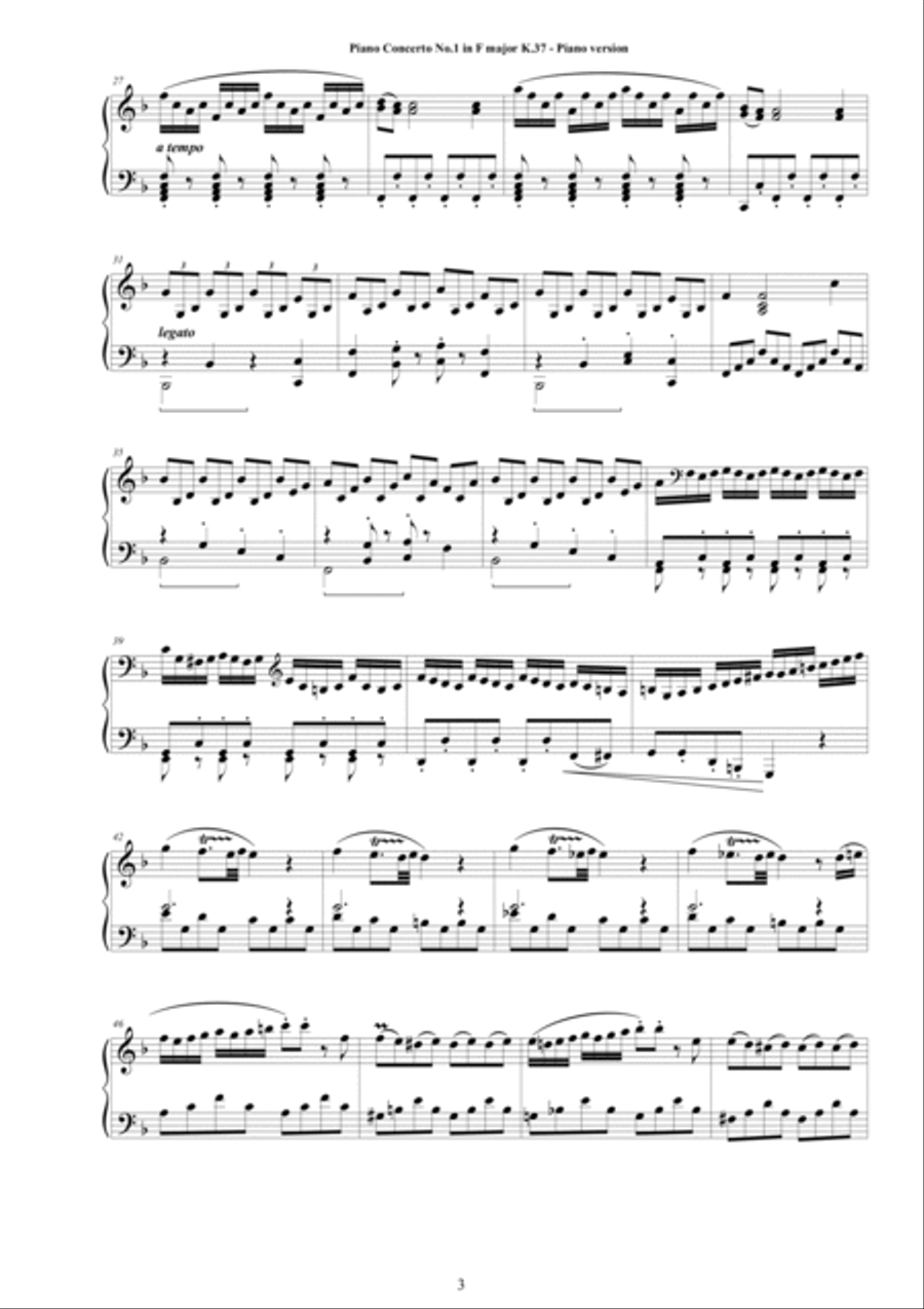 Mozart - Seven Complete Piano Concertos for Piano solo Piano Solo scores gallery preview page 3
