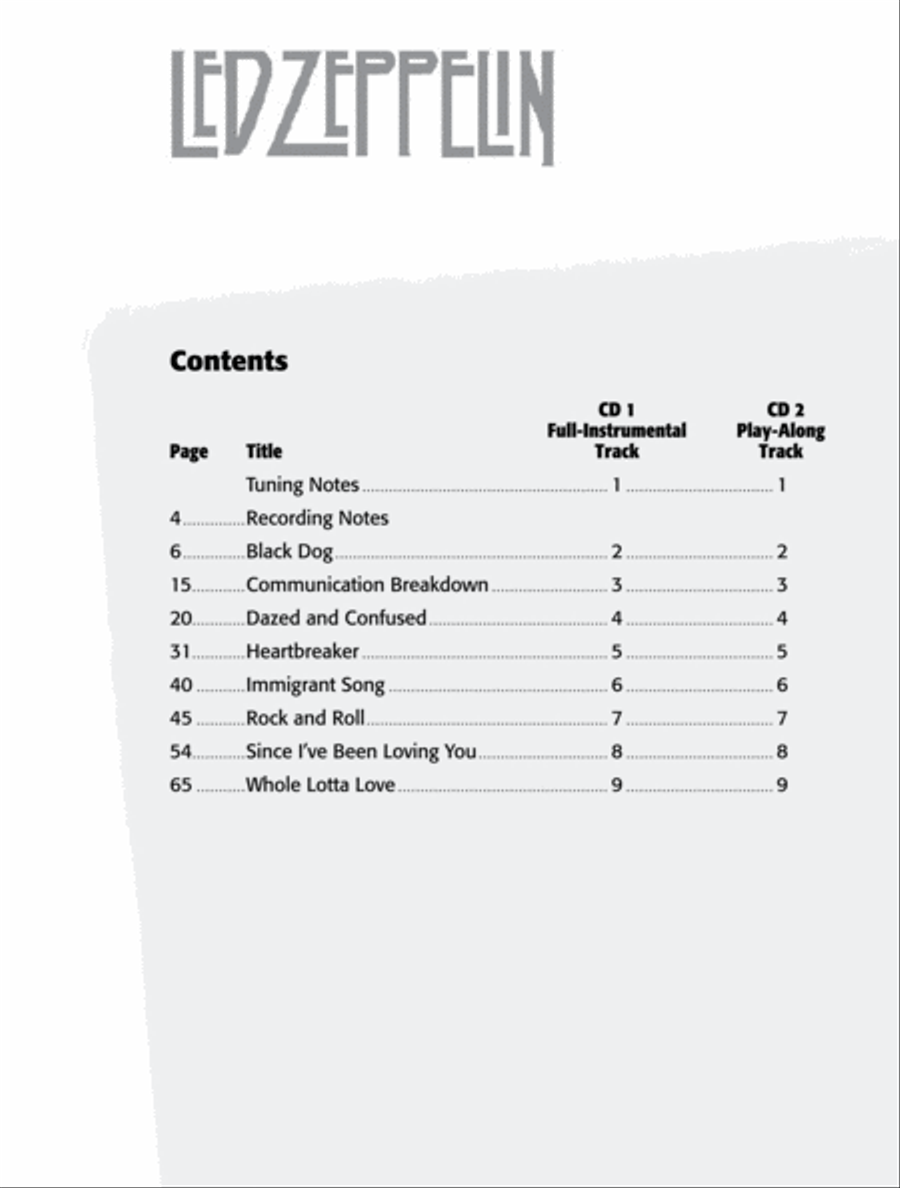 Ultimate Guitar Play-Along Led Zeppelin, Volume 1 Electric Guitar scores gallery preview page 4