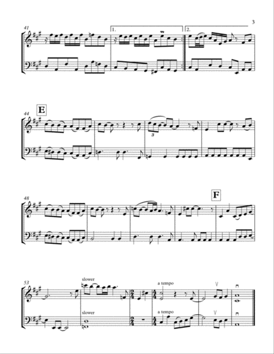 In My Life String Duet scores gallery preview page 4