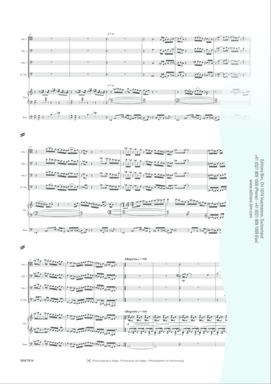 Concertino Concertino Trombone Quartet scores gallery preview page 4