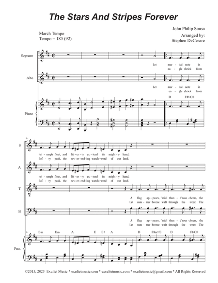 The Stars and Stripes Forever (SATB) image number null