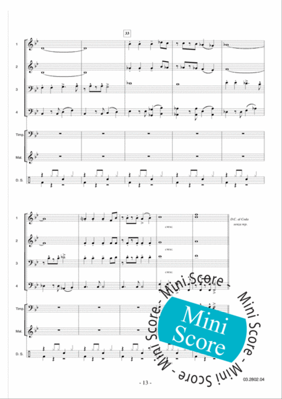 Adventure Games Concert Band scores gallery preview page 17