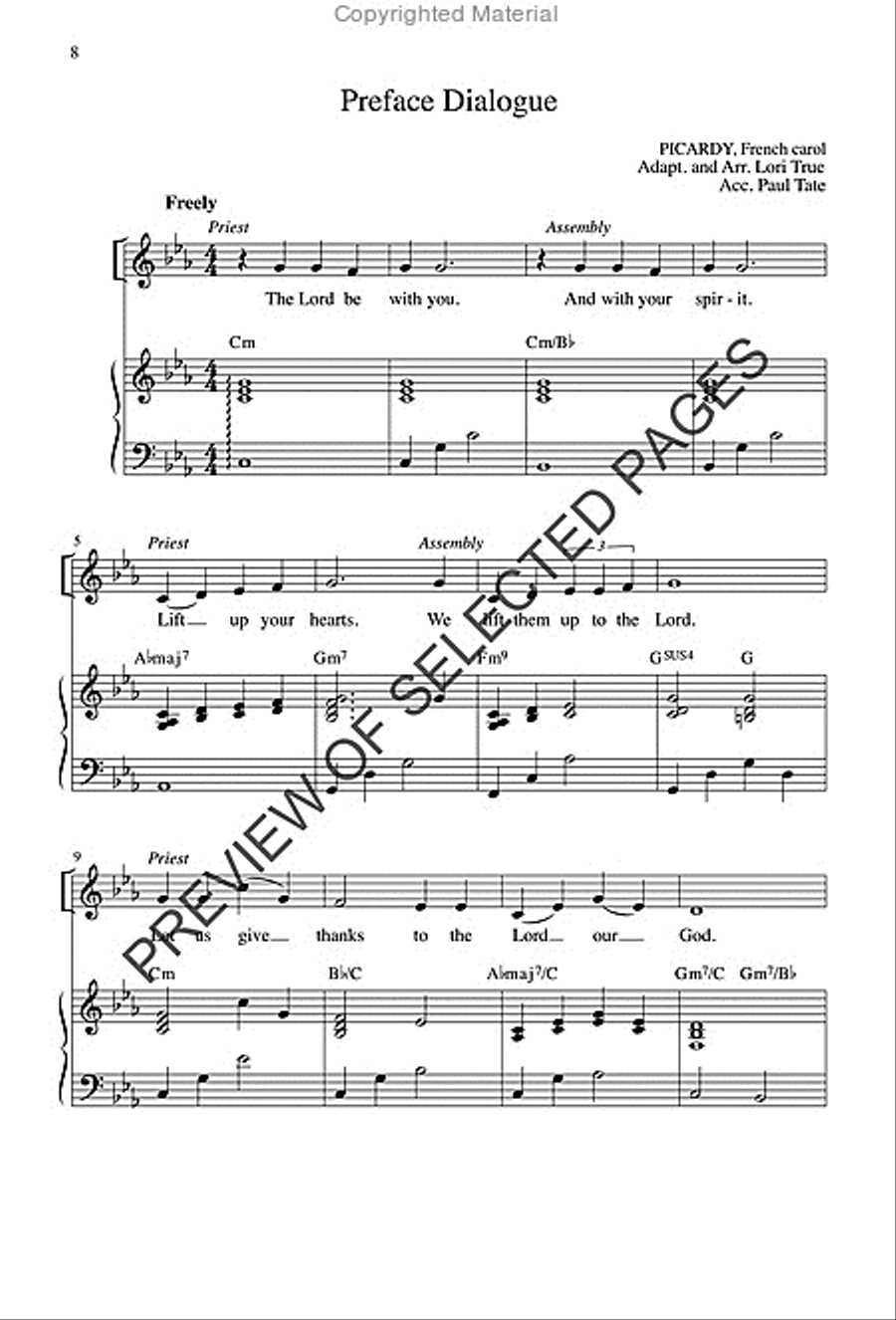 Mass of Mercy - Choral / Accompaniment edition 4-Part scores gallery preview page 6