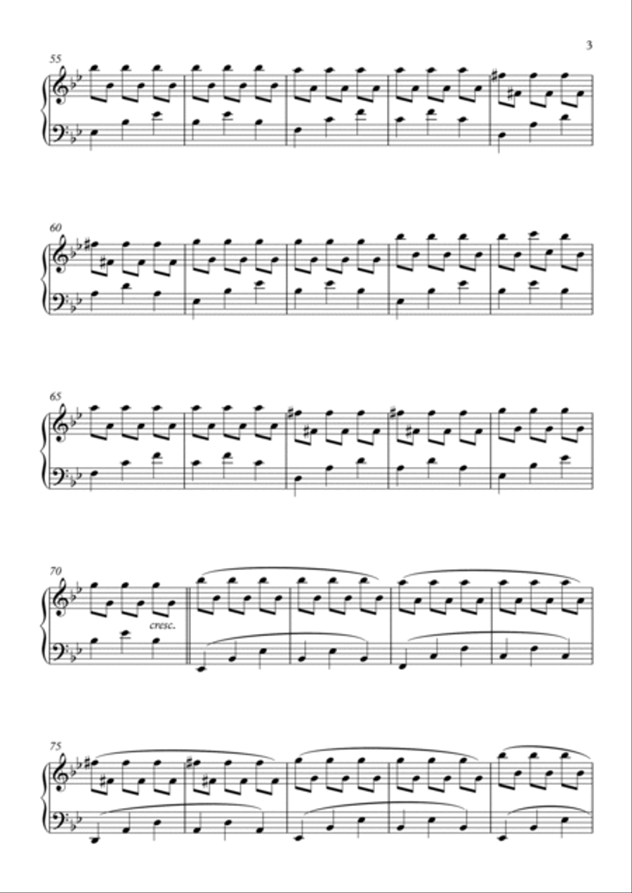 Longing Piano Solo scores gallery preview page 3