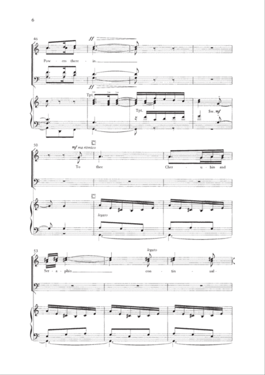 Te Deum 4-Part scores gallery preview page 6